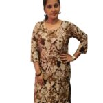 Women's printed straight cut Kurti