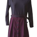 Women's Fit & Flare Knee Length Western Frock - M