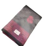 Silk Cotton Saree with blouse - Grey