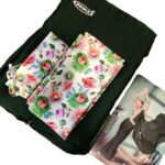 Plain Saree with matching digital print blouse and hip belt - Green