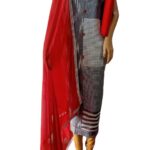 Unstitched Khadi cotton Salwar Suit Material with work