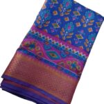 Aaradhana Pochampalli silk saree -  Royal Blue