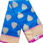 Chanderi silk saree with double side border