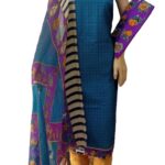 Unstitched Salwar Material for Regular use -Blue
