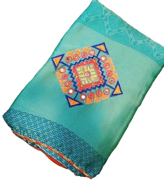 Apple Devika - Chiffon Diamond Design saree with blouse