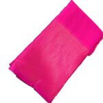 Trending Plain Sarees with big border - Pink