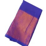 Trending Plain Sarees with big border - Royal Blue