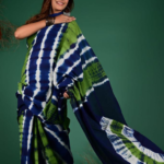 A1- Women's Hand Block Print Jaipuri Cotton Mulmul Saree with Blouse Piece