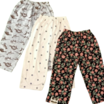 Cotton Pajama Pants with All Over Print for Boys and Girls - Pack of 3
