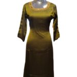 Chiffon Kurti With Round Neck