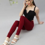 Prisma Churidar Leggings - FRENCH WINE