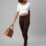 Prisma Churidar Leggings - BROWN