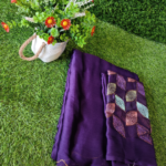 Plain Saree With Work Blouse