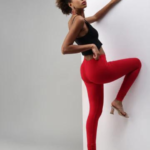 Prisma Churidar Leggings-APPLE RED