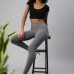 Prisma Ankle Leggings- Grey