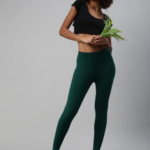 Prisma Ankle Leggings-Bottle Green