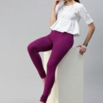 Prisma Churidar Leggings- PLUM