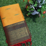Kalyani Cotton Saree With Double Side Border (Gold)