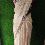 Printed Saree With Embroidery Border With Embroidery Blouse