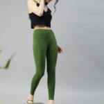 Prisma Ankle Leggings-Forest Green