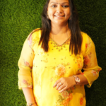 Organza kurti with work