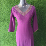 Neck Work Party Wear Kurti