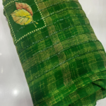 Georgette saree with floral print