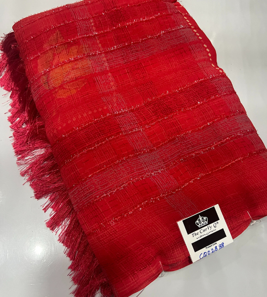 Georgette saree with floral print