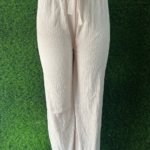 Crush Palazzo Pant - Cream