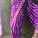 Semi Dolo Silk Saree -Purple-1