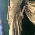 Golden Tissue Zari Silk Saree - Ambani saree