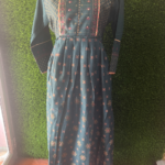 Cotton Full Length Umbrella Kurtis - PEACOCK GREEN