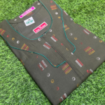 Cotton Zip Nighty With Side Packet -L Size