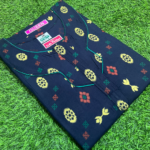 Cotton Zip Nighty With Side Packet -L Size