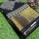 Kolam Saree WITH Black Base