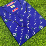 Cotton Zip Nighty With Side Packet -L Size