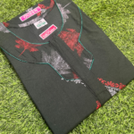 Cotton Zip Nighty With Side Packet -L Size