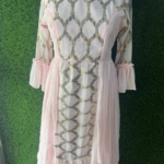 Georgette Long Gown With Work