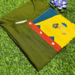 Women's Reyon Cotton Kurti With Embroidery -L Size