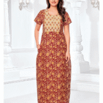 Pranjul Cotton Nighyty Fully Stitched With Side Packet