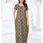 Pranjul Cotton Nighyty Fully Stitched With Side Packet