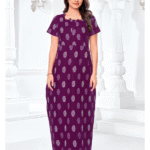 Pranjul Cotton Nighyty Fully Stitched With Side Packet