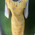 Women's cotton Neck Work Kurta - L size