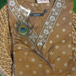 Women's  Cotton Kurtis with Zari Flower Design -M size