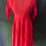 Women's Reyon Neck Work Kurta -L size