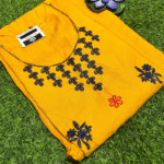 Women's Reyon Cotton Kurti With Embroidery -L Size
