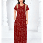 Pranjul Cotton Nighyty Fully Stitched With Side Packet