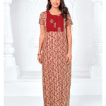 Pranjul Cotton Nighyty Fully Stitched With Side Packet
