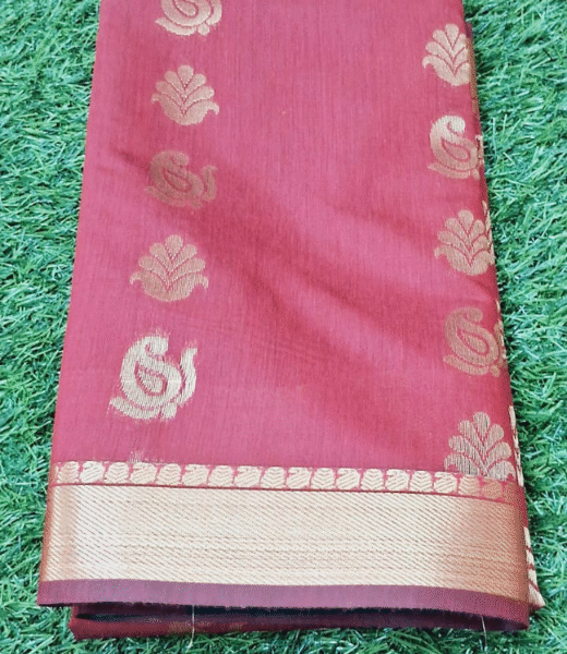 Silk Cotton Saree With Blouse