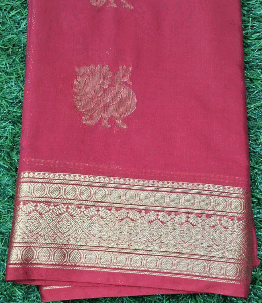 Silk Cotton Saree With Blouse